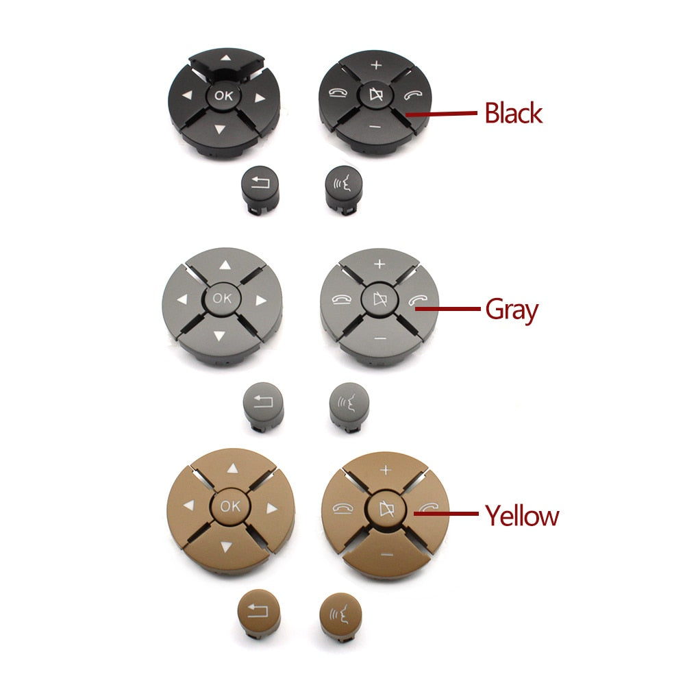 Interior Car Accessories W221 Steering Wheel Push Button Switch Keys Replacement For Mercedes Benz S CL Class W221 W216 - KiwisLove