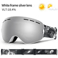 COPOZZ Brand Professional Ski Goggles Double Layers Lens Anti-fog UV400 Big Ski Glasses Skiing Snowboard Men Women Snow Goggles - KiwisLove