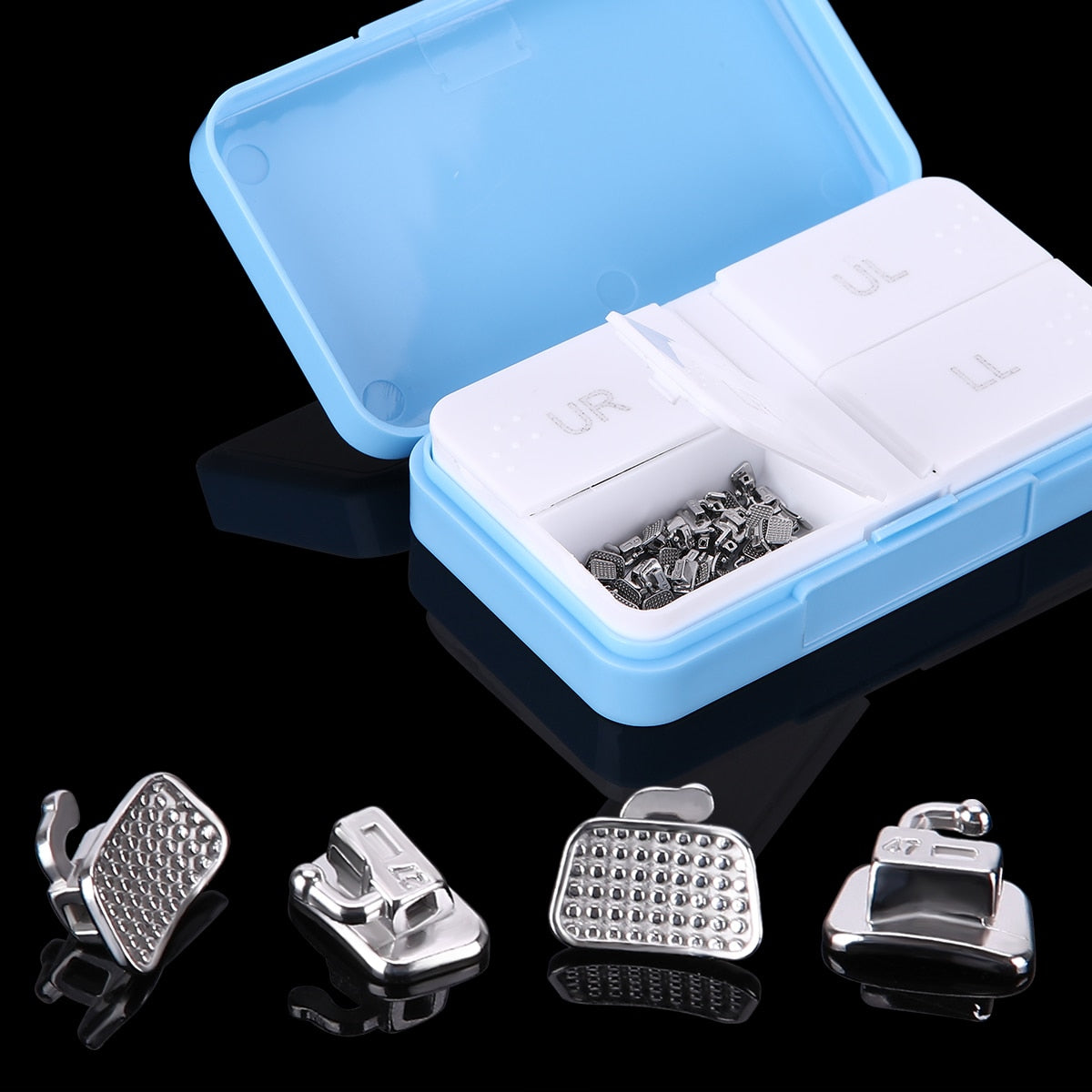 200Pcs=50Sets /BOX  Dental Buccal Tube AZDENT 1st/2nd Molar Bondable Monoblock Non-Convertible Single MBT/Roth 022/018 U/1L/1 - KiwisLove