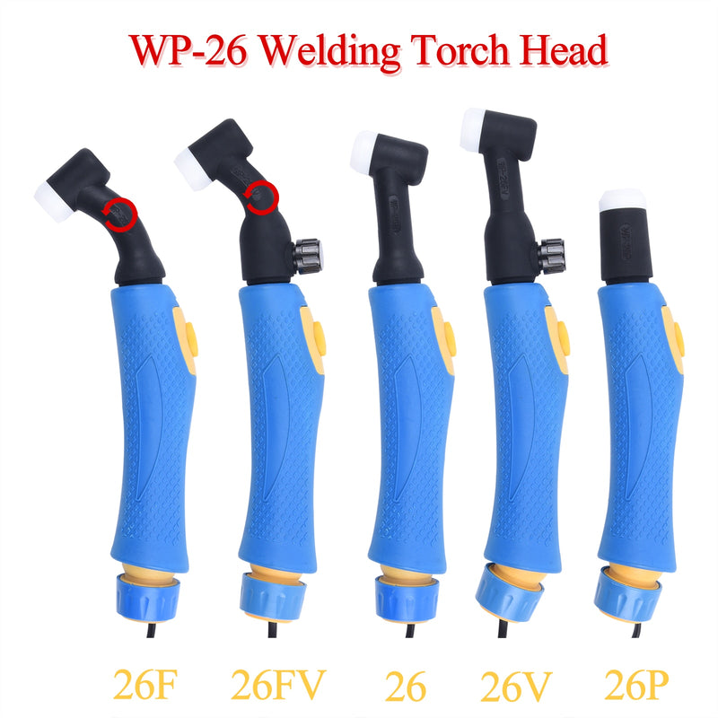 WP26 WP26F WP26V WP26FV WP26P SR26 SR26F SR26V SR26FV TIG Torch Body Air Cooled Head Human Engineering Design Rotatable 250 AMP