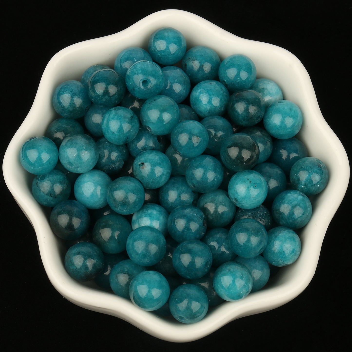 Natural Stone Blue Apatite Round Loose DIY Beads for Jewelry Making Christmas Gift Bracelet Earrings Necklace 15&#39;&#39; 6 8 10mm - KiwisLove