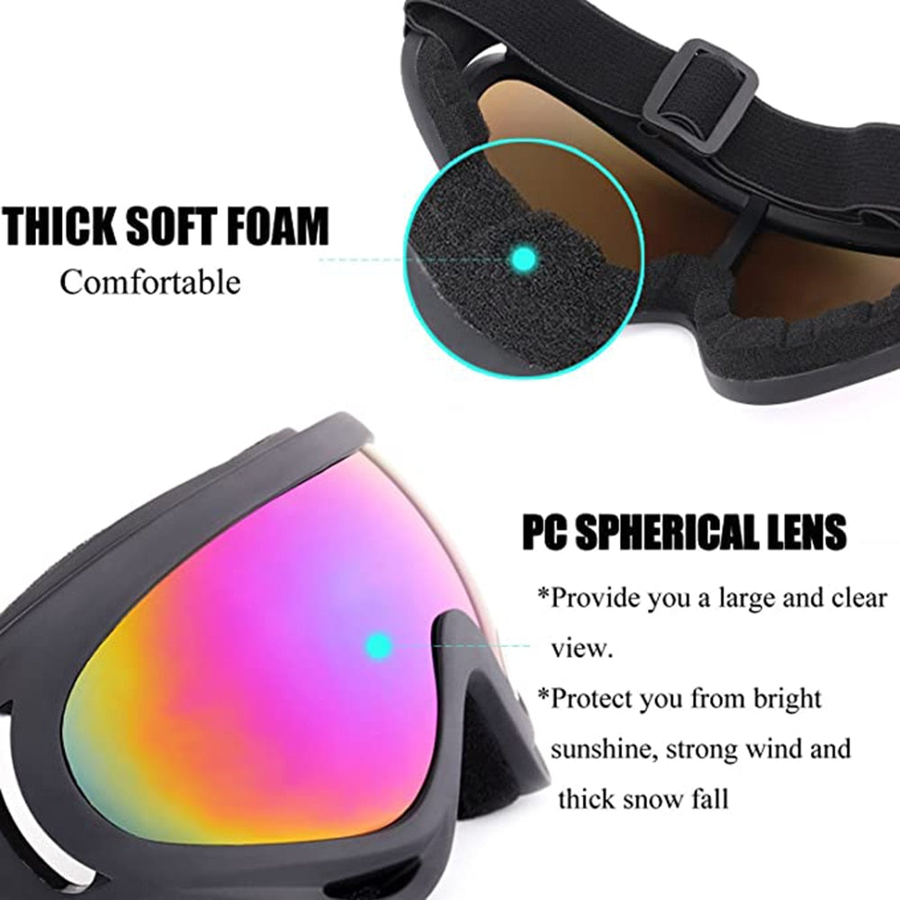 Professional snow Windproof X400 UV Protection Ski Glasses - KiwisLove