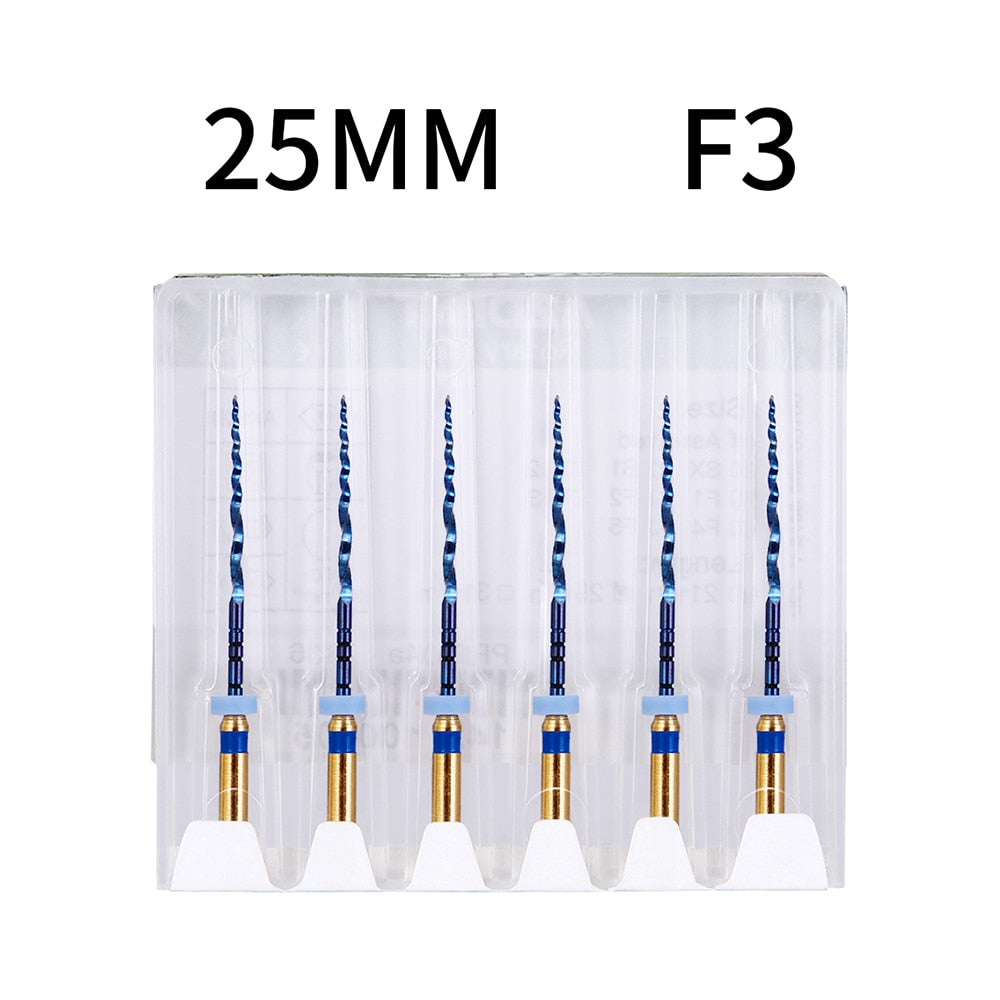 6pcs/Pack 25mm SX Dental Files Root Canal Use Rotary Heat Activated  Endodontic - KiwisLove
