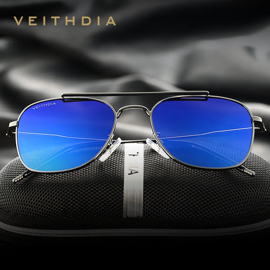 VEITHDIA Women Sunglasses Men Unisex Classic Luxury Brand Alloy Polarized UV400 Fashion Vintage Eyewear Male Sun Glasses V3820 - KiwisLove