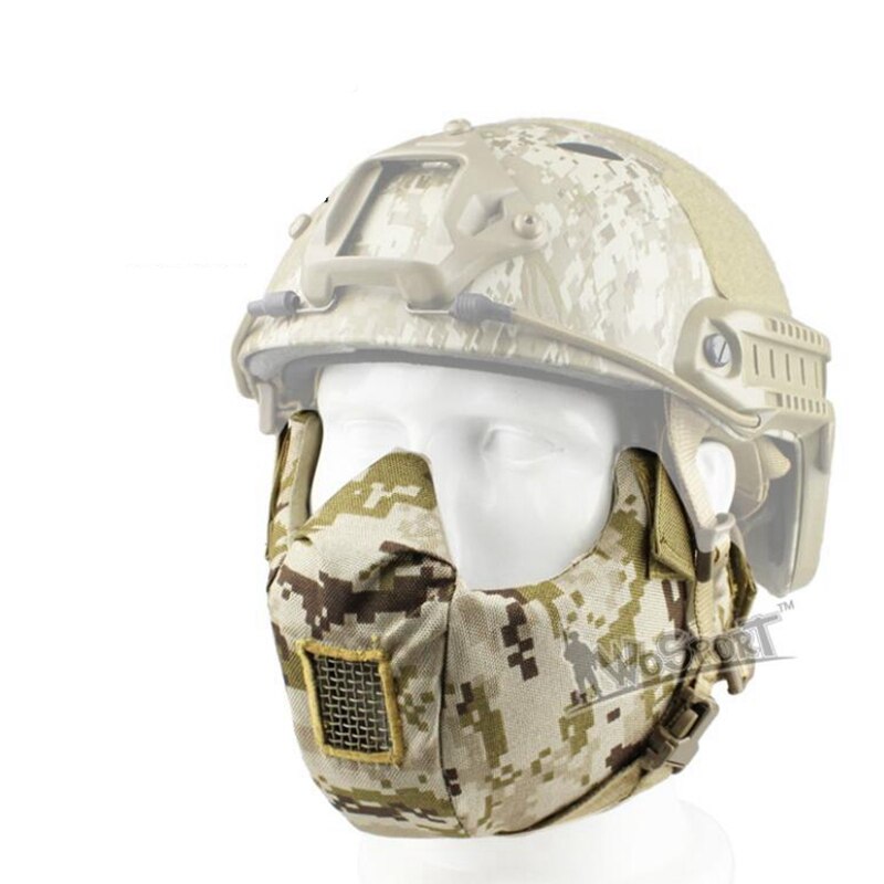 Tactical Mask Half Face Protection Airsoft Half Face Masks Using For Protecting CS Cycling Hunting Sports Mask - KiwisLove