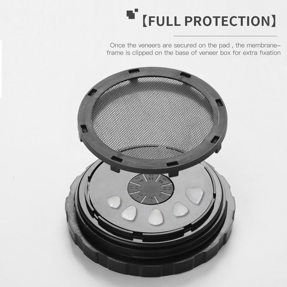 Azdent Dental Veneer Pretreatment Patch Tooth Box All Ceramic Denture Storage Portable Arrangement Cleaning - KiwisLove