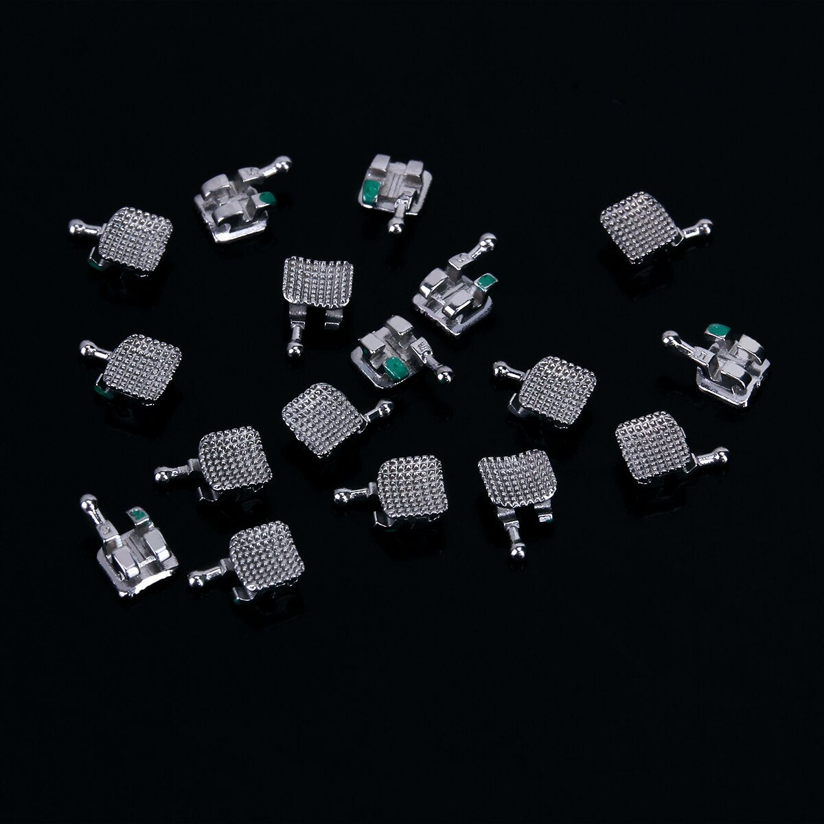 20 Pcs /Set 20Sets/Box  AZDENT Dental Orthodontic Metal Bracket Monoblock Mini MBT/Roth 022/018 345 Hooks - KiwisLove