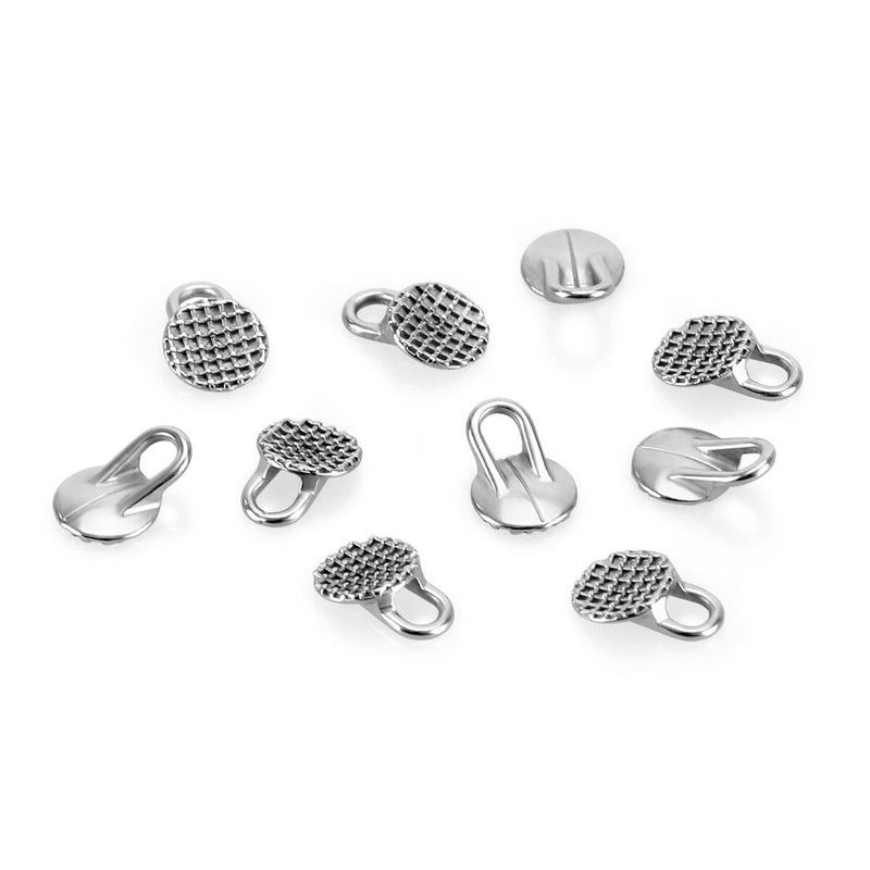 10pcs/Bag or 2PCS/Bag Dental Orthodontic Lingual Buttons Bondable Traction Hook / Direct Bond Eyelet Round / Rectangular Base - KiwisLove