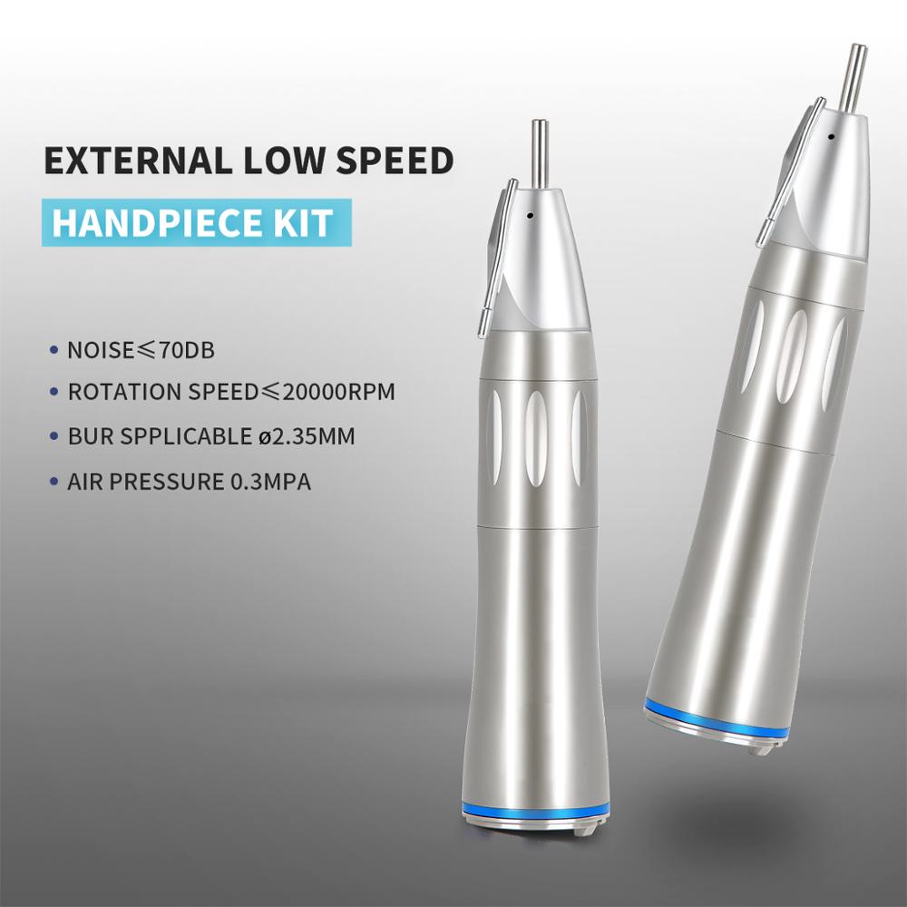 Dental 1:1 Optic Fiber Straight Nose Low Speed Handpiece Inner Water Dental Implant Surgery - KiwisLove