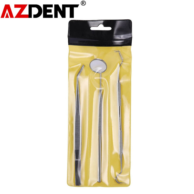 Azdent Dental Mouth Mirror Stainless Steel Instrument  Pick Dentist Prepare Tool - KiwisLove