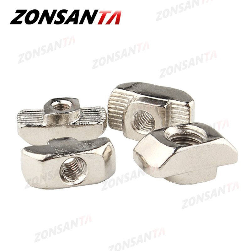ZONSANTA T Slot Nut M3 M4 M5 M6 M8 T Nut Hammer Sliding Head 3D Printer Parts Fastener Connector 2020 3030 4040 Aluminum Profile - KiwisLove