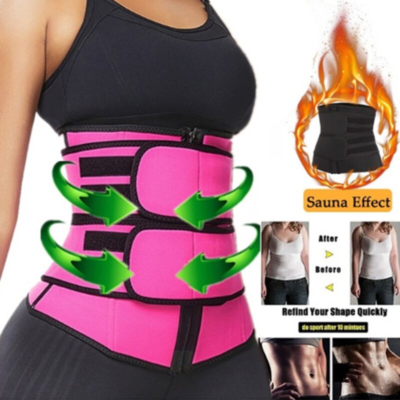 Shaperwear Waist Trainer Neoprene Sauna Belt Weight Loss Cincher Body Shaper Tummy Control Strap Slimming Sweat Fat Burning Belt - KiwisLove