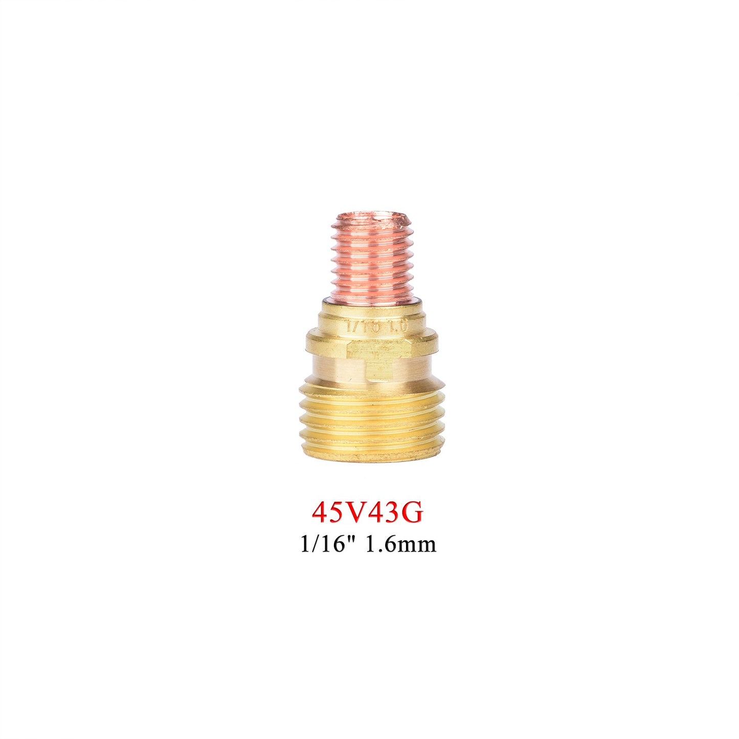 5/10Pcs 1.0/1.6/2.4/3.2mm TIG Gas Lens Collet Body 45V42G 45V43G 45V44G 45V45G For TIG WP9 20 25  High Temperature Glass Cup - KiwisLove