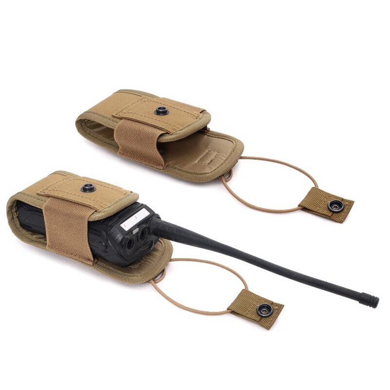 1000D Airsoft Molle Radio Walkie Talkie Pouch Tactical Waist Bag Holder Pocket Portable Interphone Holster Hunting Carry Bag - KiwisLove