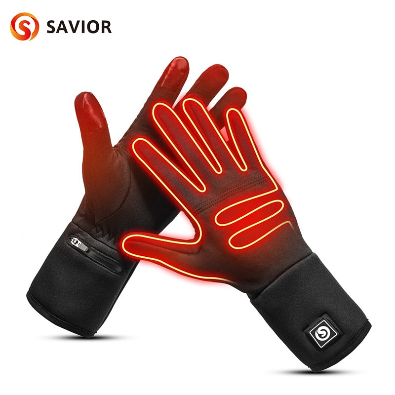 Liner Heated Gloves Winter Warm Skiing Gloves Outdoor Sports Motorcycling - KiwisLove