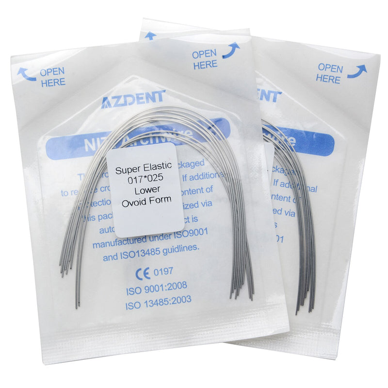 10Pcs/Pack Azdent Super Elastic NITI Arch Wire Square Type Dental Orthodontics Archwire  Oval/ Natural - KiwisLove
