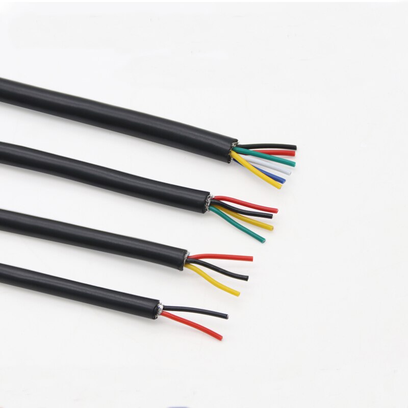 1M 26AWG UL2464 Shielded Cable 2 4 6 8 10 12 15 20 25 Cores PVC Insulated Channel Audio Headphone Copper Control Sheathed Wire - KiwisLove