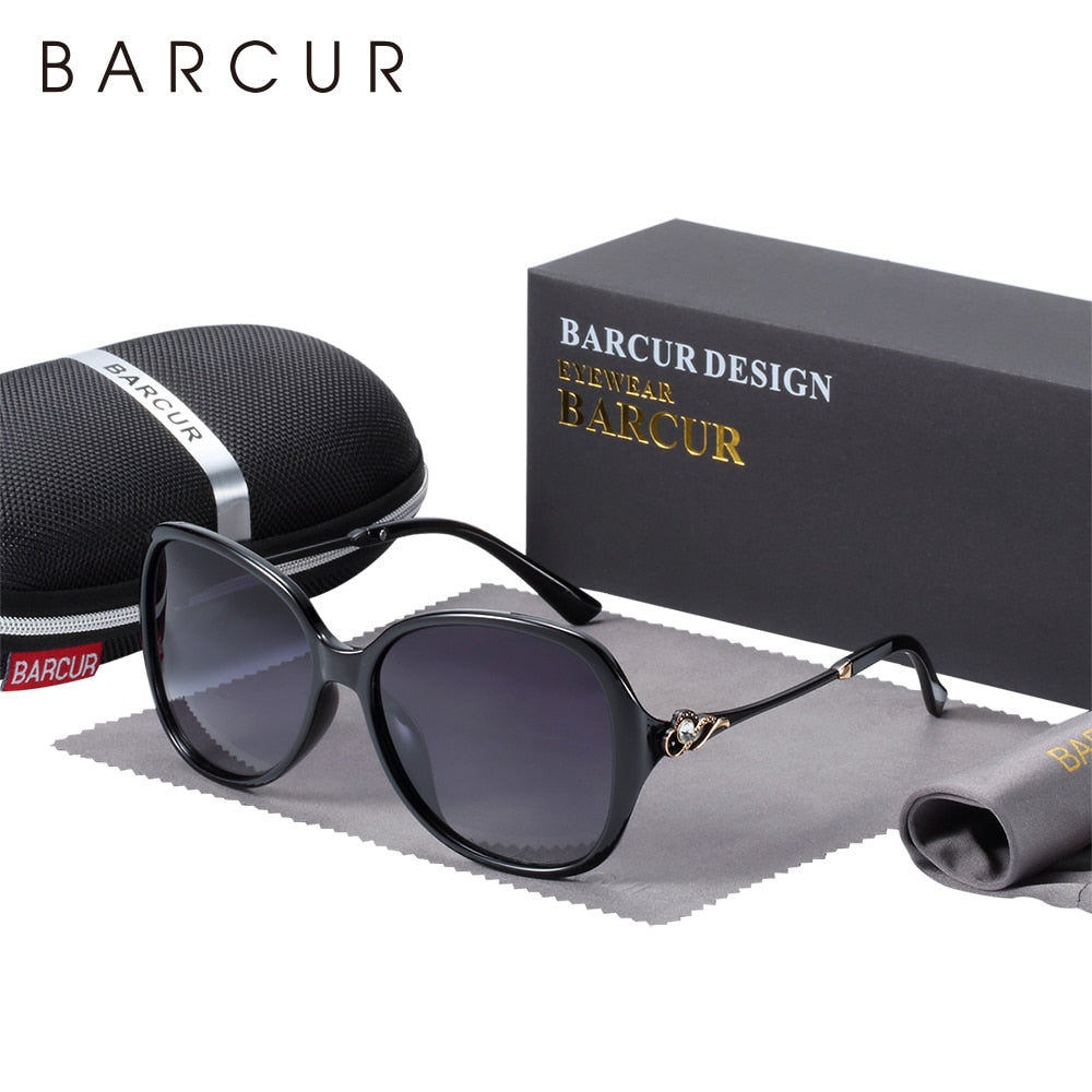 BARCUR Photochromic Sunglasses Women Polarized Round Sun Glasses Lady Eyewear UV400 - KiwisLove