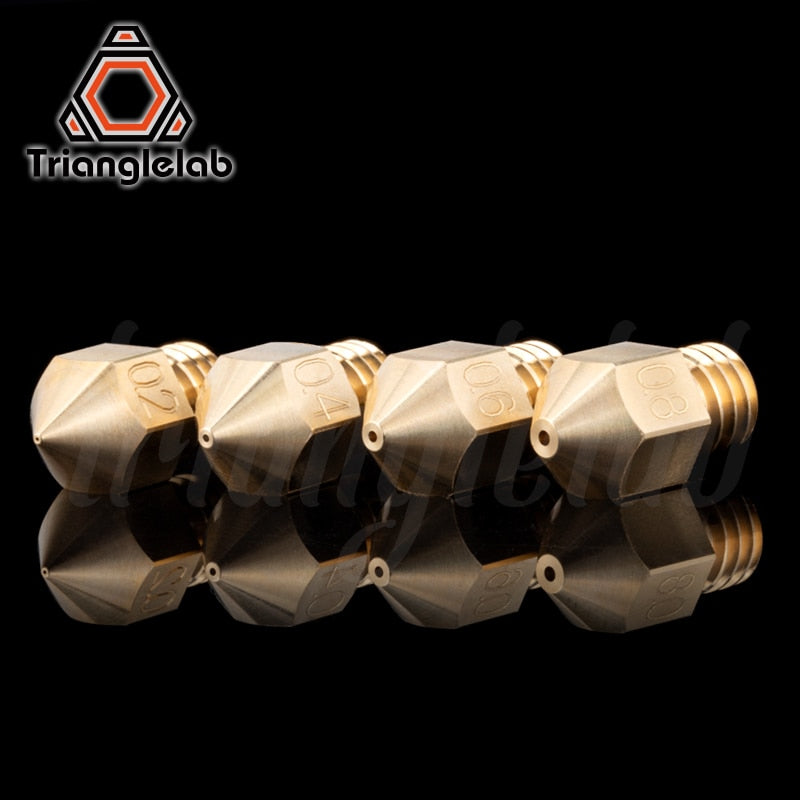 trianglelab Swiss MK8 Brass Nozzle m6 Thread 1.75MM Filament for 3D printers hotend J-head cr10 heat block ender3 hotend - KiwisLove
