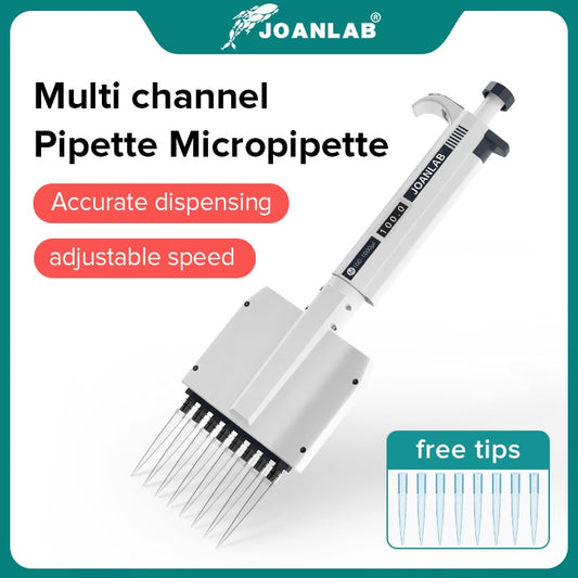 JOANLAB Official Store Multichannel Pipette Lab Equipment Manual Digital Adjustable Micropipette 8 Channels Pipette 12 Channels - KiwisLove