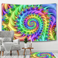 Psychedelic India Mandala Tapestry Wall Hanging Boho Decor Wall Cloth Tapestries Hippie Tapestry Mandala Wall Carpet - KiwisLove