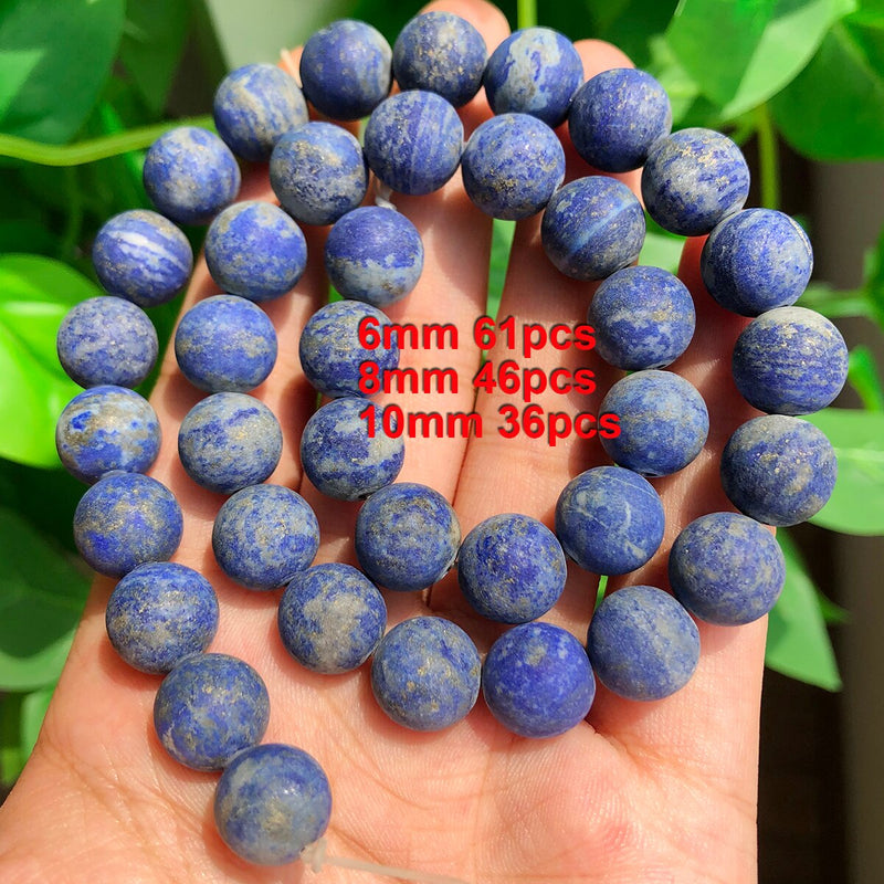 Natural Lapis Lazuli Stone Faceted Column Round Irregular Spacer Beads For Jewelry Making Diy Bracelets Necklace Accessories - KiwisLove