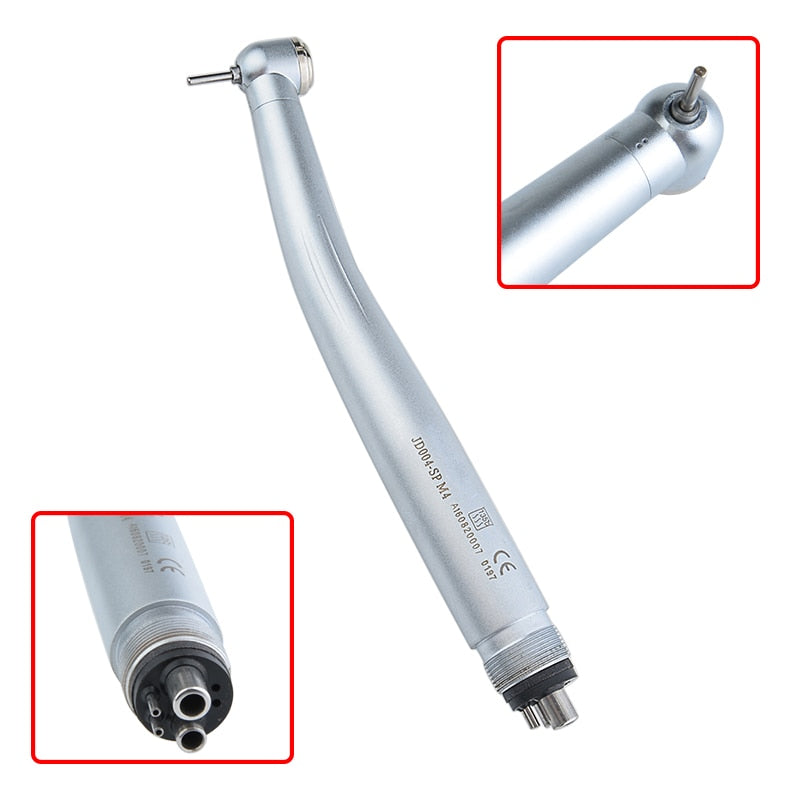 Dental High Speed Handpiece Standard Push Button Single Water Spray 2/4 Hole Rotation  370,000-420,000 Rpm - KiwisLove