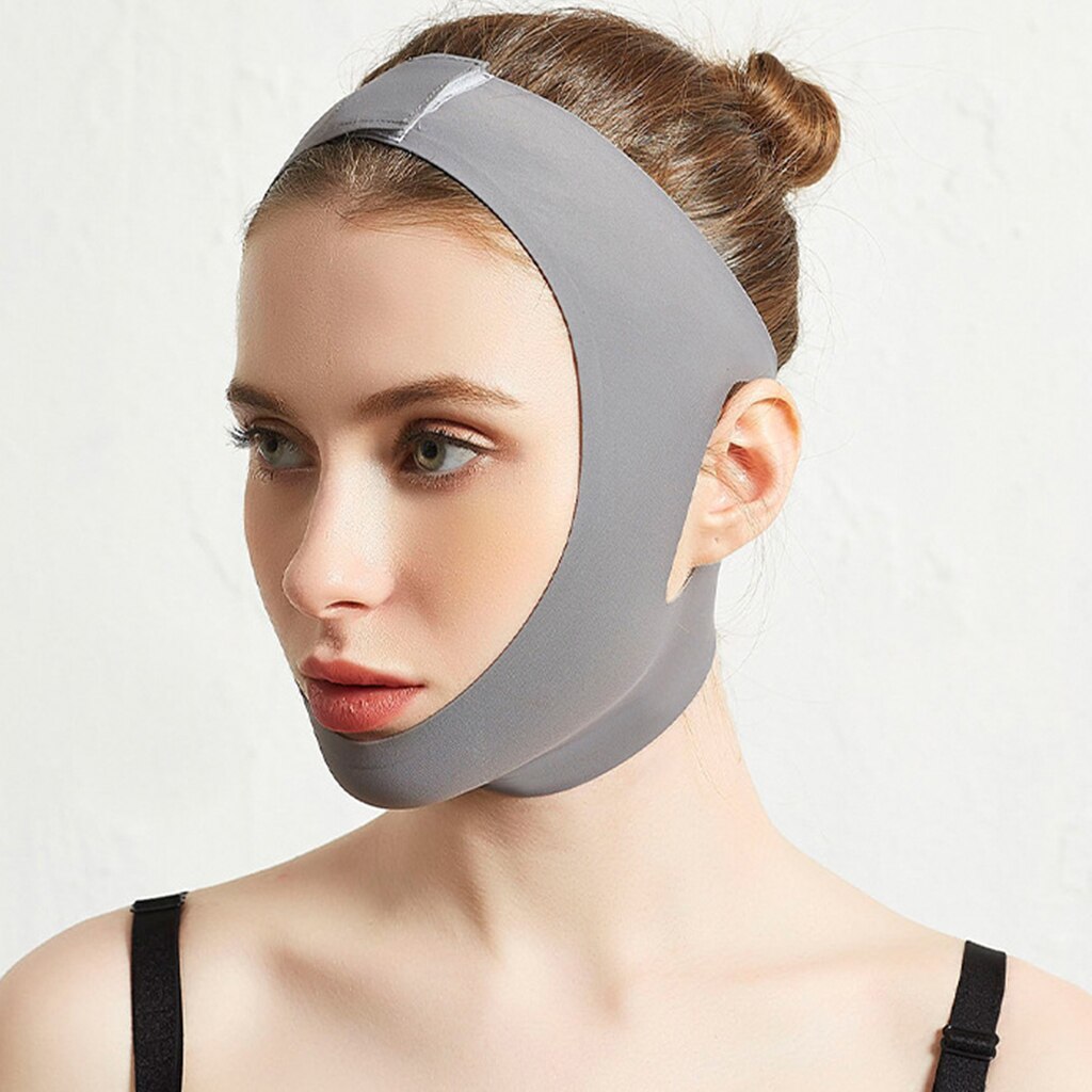 Elastic Face Slimming Bandage V Line Face Shaper Women Chin Cheek Lift Up Belt Facial Anti Wrinkle Strap Face Care Slim Tools - KiwisLove