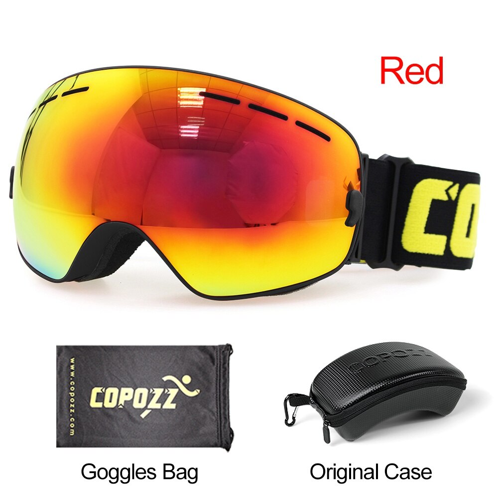 COPOZZ Brand Skiing Goggles Men Women Snowboard Goggles Glasses for Skiing UV400 Protection Snow Ski Glasses Anti-fog Ski Mask - KiwisLove
