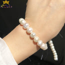9-10mm High Quality Natural Freshwater Pearls Round Beads For Jewelry Making DIY Bracelet Necklace Accessories 15&#39;&#39; Strands