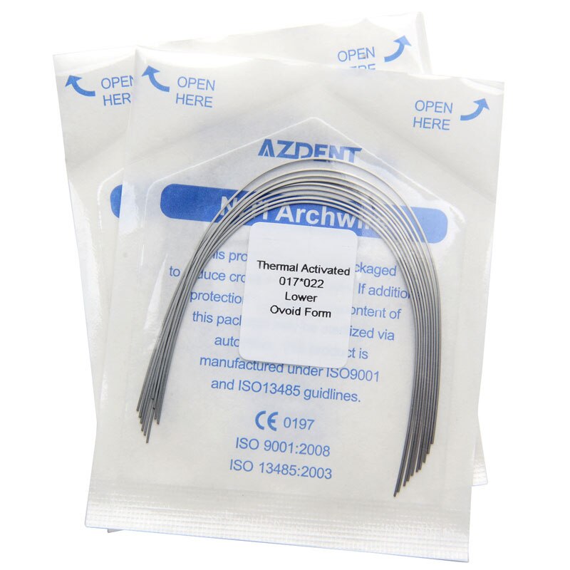 AZDENT Dental Orthodontic Niti Thermal Activated Rectangular Arch Wires Ovoid Form Archwire - KiwisLove