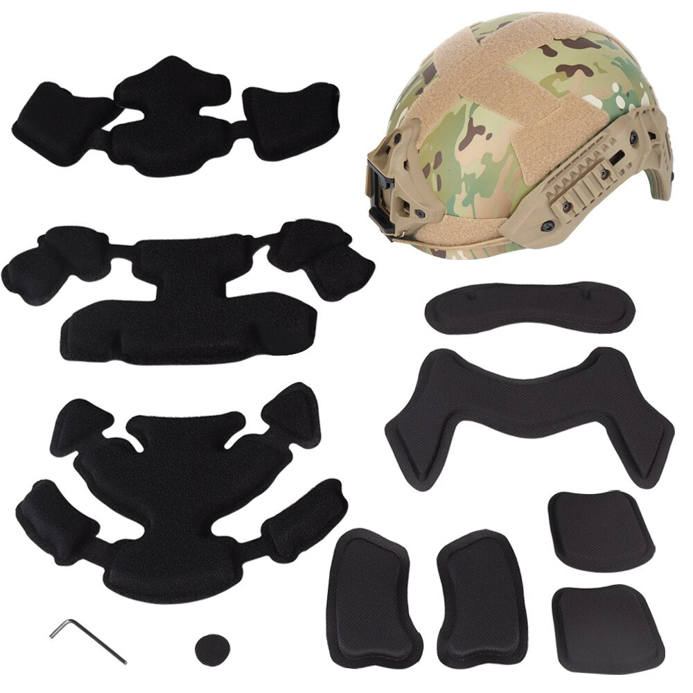New Tactical Airsoft Haft Covered Helmet Military Painball Protection MK Helmet for Hunting Shooting  Wargame Army Accessories - KiwisLove