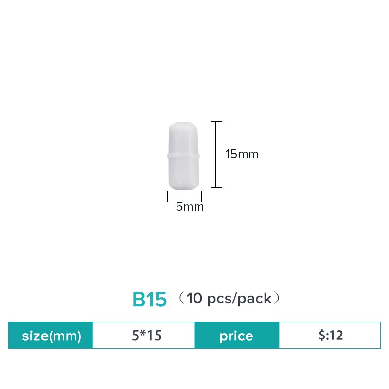 JOANLAB Official Store Magnetic Stirrer Stir Bar Size 15mm 20mm 25mm 28mm 30mm 35mm PTFE Magnetic Stirrer Mixer Stir Bars 10 pcs - KiwisLove