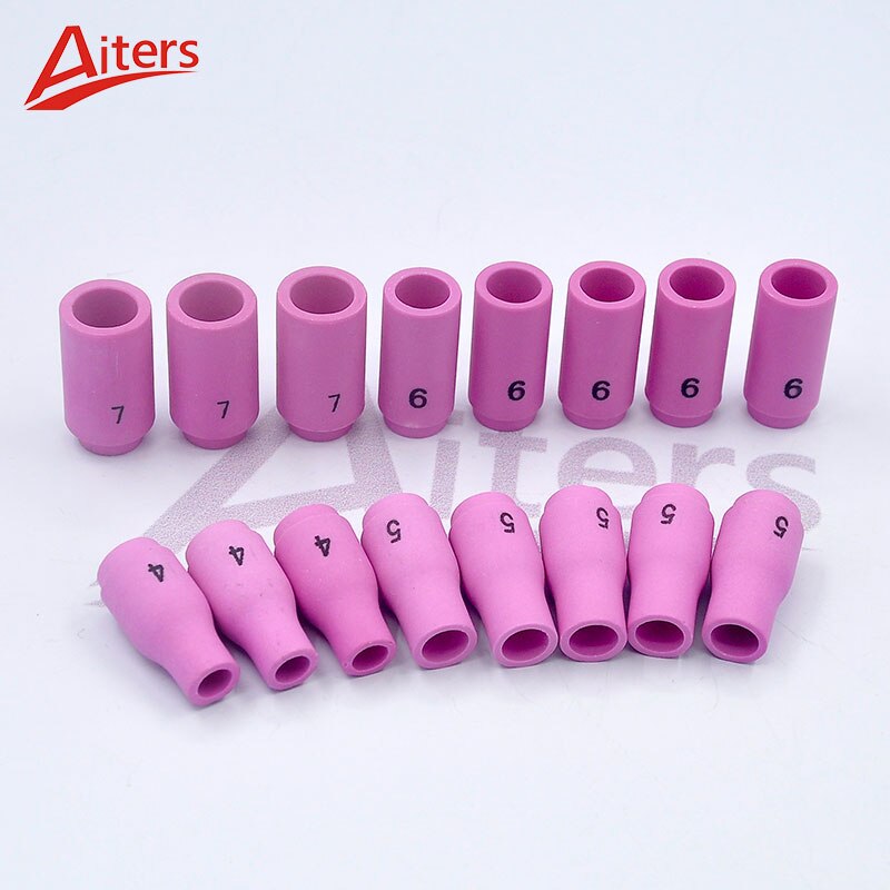 TIG Alumina Nozzle Cup Kit 53PCS Lengthened Back Cap and Collet Bodies Welding Accessories for WP9/20/25 - KiwisLove