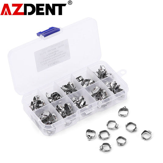 4 PCS/Set,Total 20 Sets  Azdent Dental Orthodontic 1st Molar Bands  M series Bands Prewelded With Buccal Tube Conv - KiwisLove
