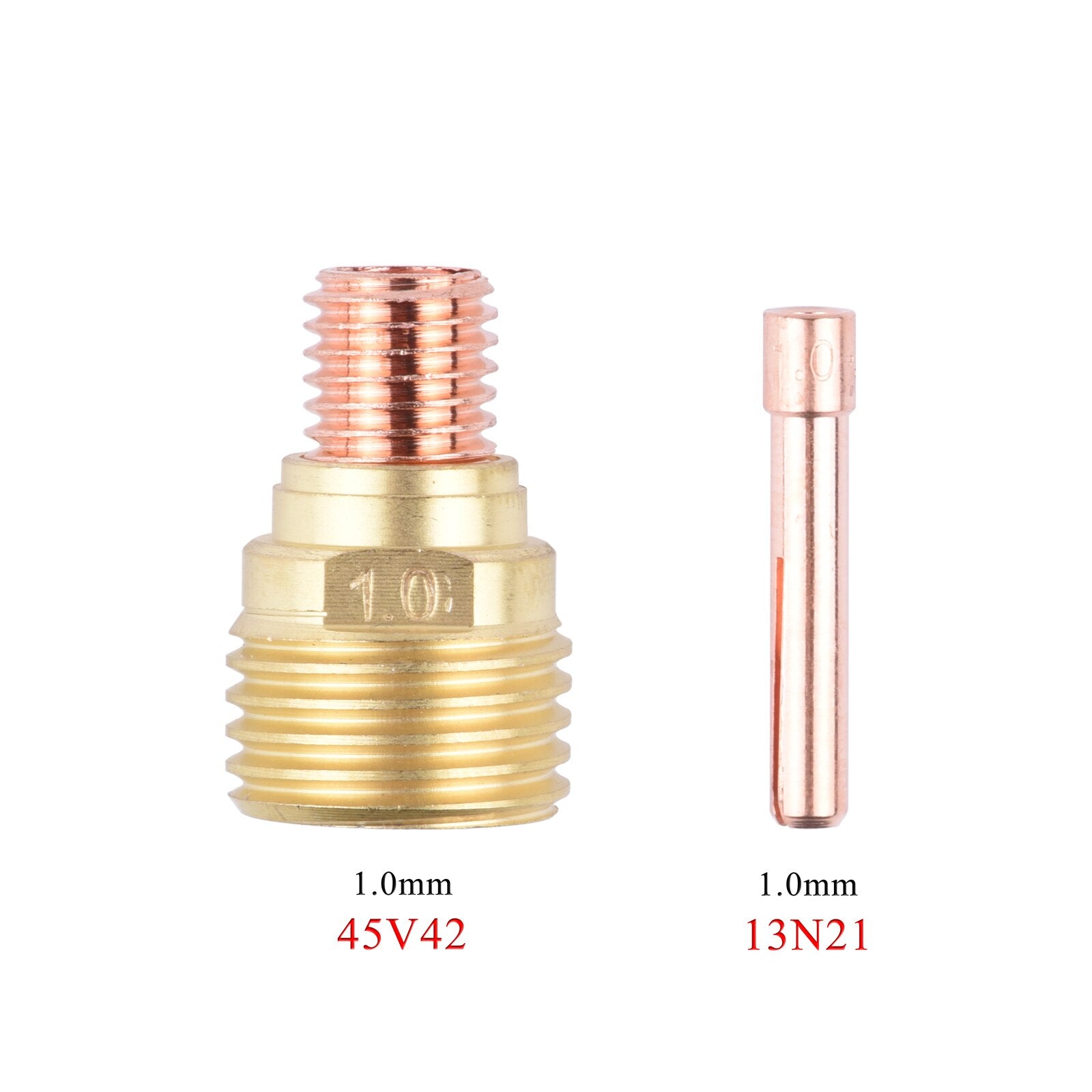 1.0/1.6/2.4/3.2mm TIG Small Collet Collet Body Gas Lens 13N21 13N22 13N23 13N24 45V42 45V43 45V44 45V45  For TIG WP9 20 25 Torch - KiwisLove