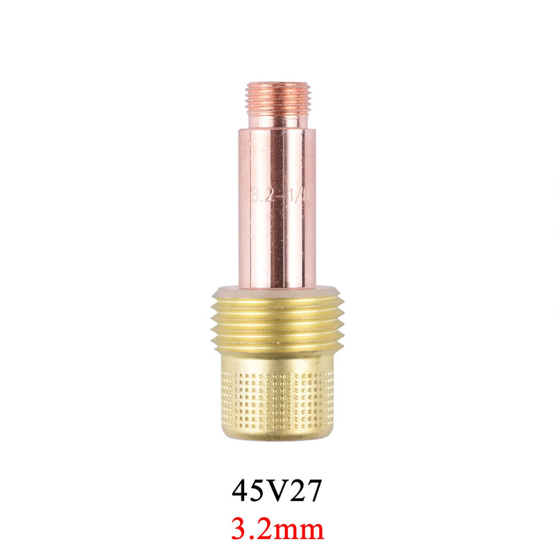 5/10Pcs 1.0/1.6/2.4/3.2/4.0mm TIG Medium Gas Lens Collet Body 45V24 45V25 45V26 45V27 45V28 For TIG WP17/18/26 Welding Torch Kit - KiwisLove