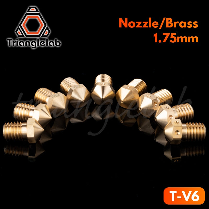 trianglelab T-V6 nozzle Top quality V6 Nozzle for 3D printers hotend M6 Thread for  Nozzles hotend tatan extruder - KiwisLove