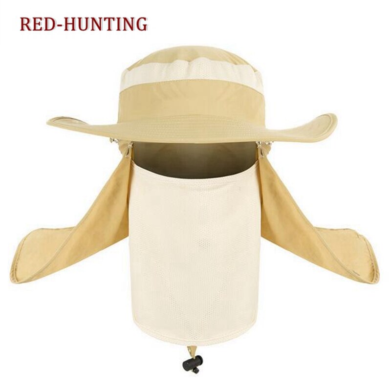 2022 Outdoor UV Protection Face Neck Flap Sun fishing hat Mask Headband Fishing equipment Fishing Sun Rain Anti-mosquito Hat - KiwisLove