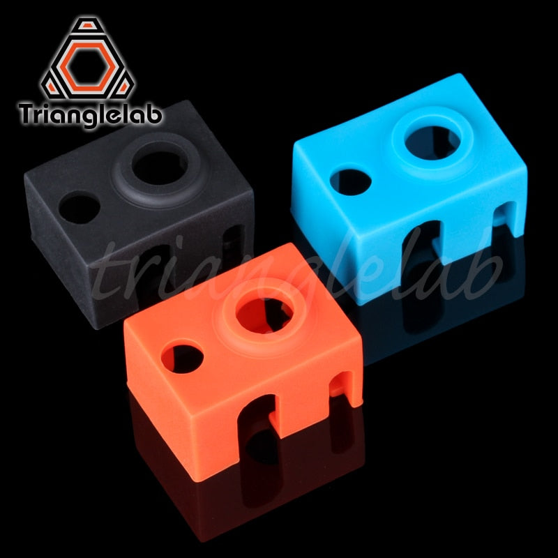 trianglelab 5PCS high quality cartridge heater bock silicone socks V6 socks for PT100 heatblock for v6  hotend nozzle dragon - KiwisLove