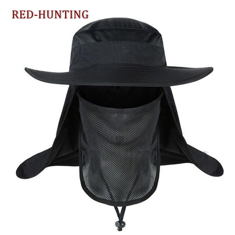 2022 Outdoor UV Protection Face Neck Flap Sun fishing hat Mask Headband Fishing equipment Fishing Sun Rain Anti-mosquito Hat - KiwisLove
