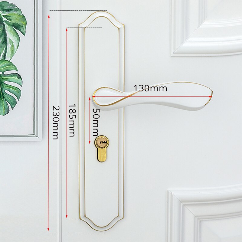 KAK Fashion Mute Room Door Lock Zinc Alloy Interior Door Lock Handles European style Anti-theft Gate Lock Furniture Hardware - KiwisLove