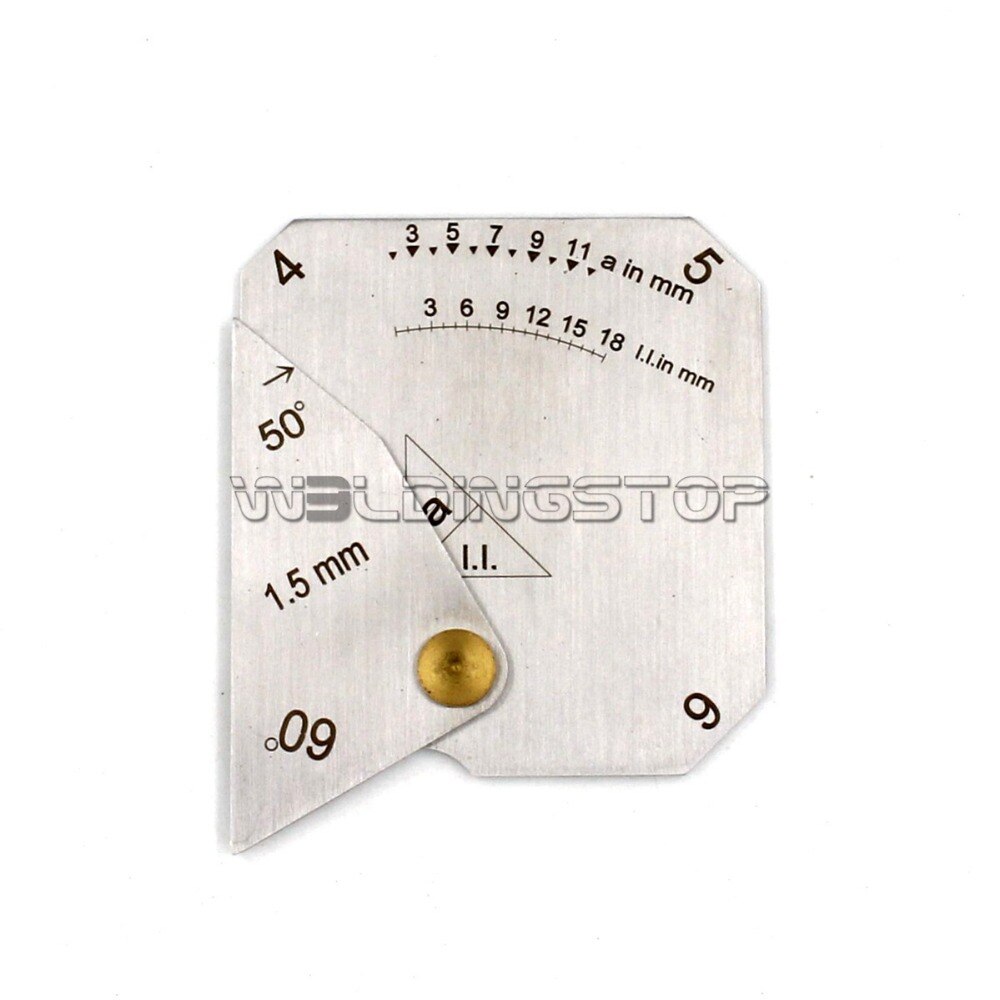 Square Welding Gage Weld Fillet Throat/leg Width Inspection Tool 50/60 Degree Bevel Angel Metric - KiwisLove
