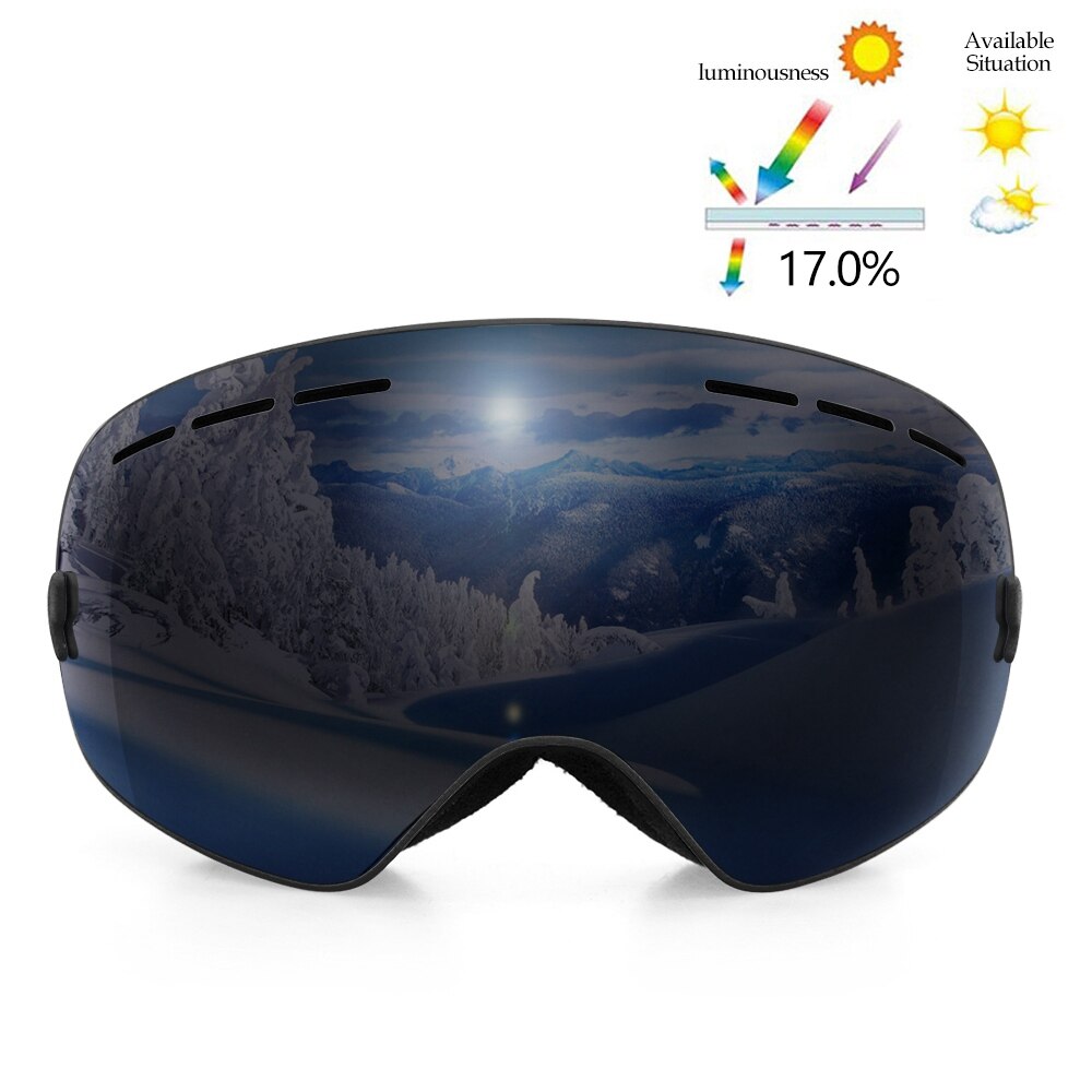 COPOZZ Brand Skiing Goggles Men Women Snowboard Goggles Glasses for Skiing UV400 Protection Snow Ski Glasses Anti-fog Ski Mask - KiwisLove