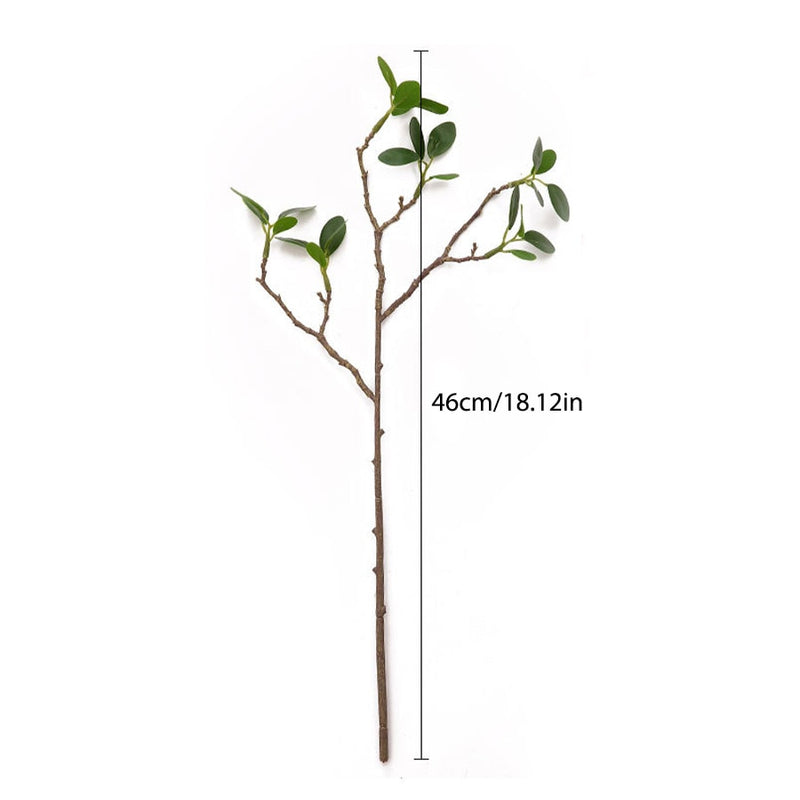 artificial eucalyptus leaves branches plastic plants mini outdoor wedding home decoration flower arrangement floral accessories - KiwisLove