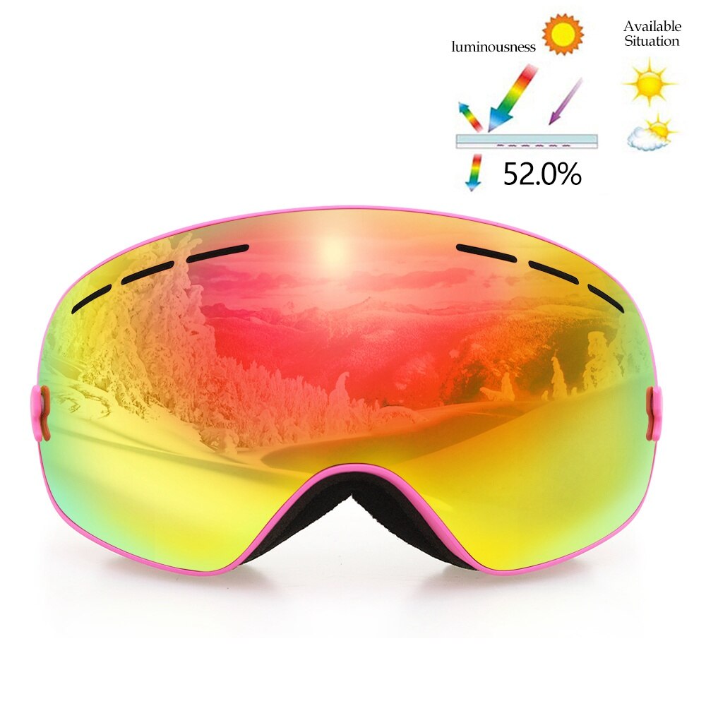 COPOZZ Brand Skiing Goggles Men Women Snowboard Goggles Glasses for Skiing UV400 Protection Snow Ski Glasses Anti-fog Ski Mask - KiwisLove