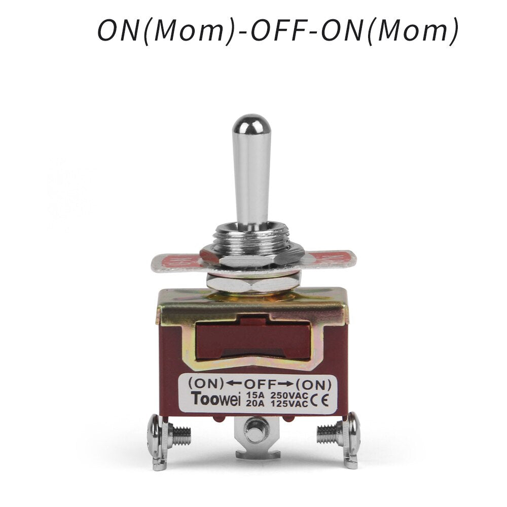 Rocker Toggle Switch 15A 250V 20A 125V SPST SPDT 2 3 Pin Screw Type ON/ OFF ON/OFF/ON CE FCC EMC Certificate For Boat Car Home - KiwisLove