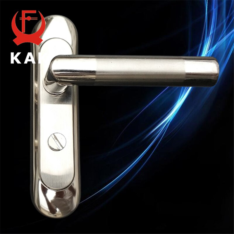 KAK Simple Washroom Door Lock Stailess Steel Interior Door Handle Lock Anti-theft Lock Bathroom Toilet Lock Furniture Hardware - KiwisLove
