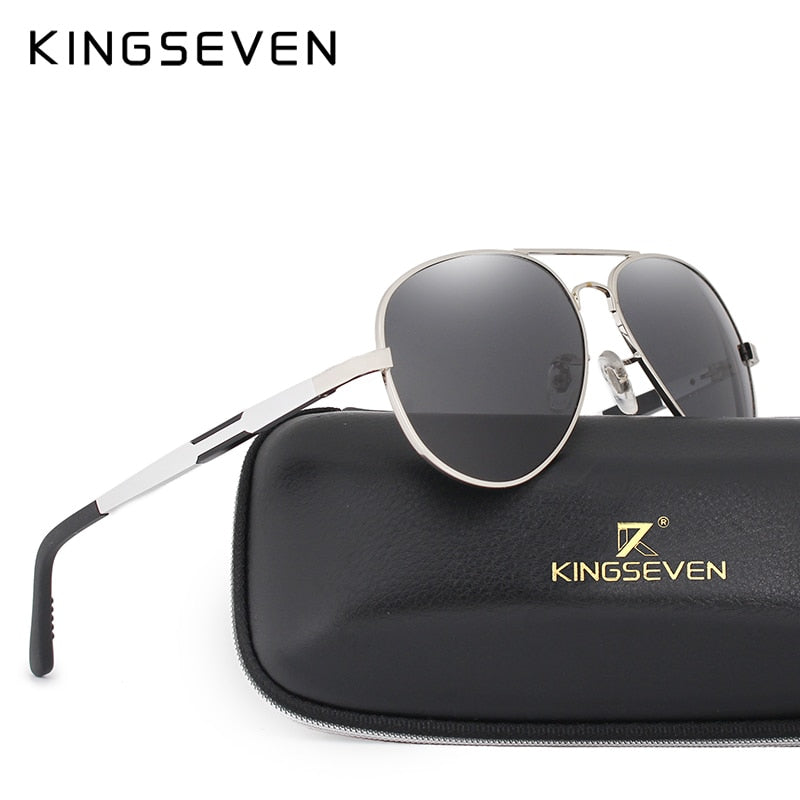 KINGSEVEN Men HD Polarized Sunglasses Aluminum Magnesium Driving Sun Glasses Men's Classic Brand Sunglasses Accessories - KiwisLove