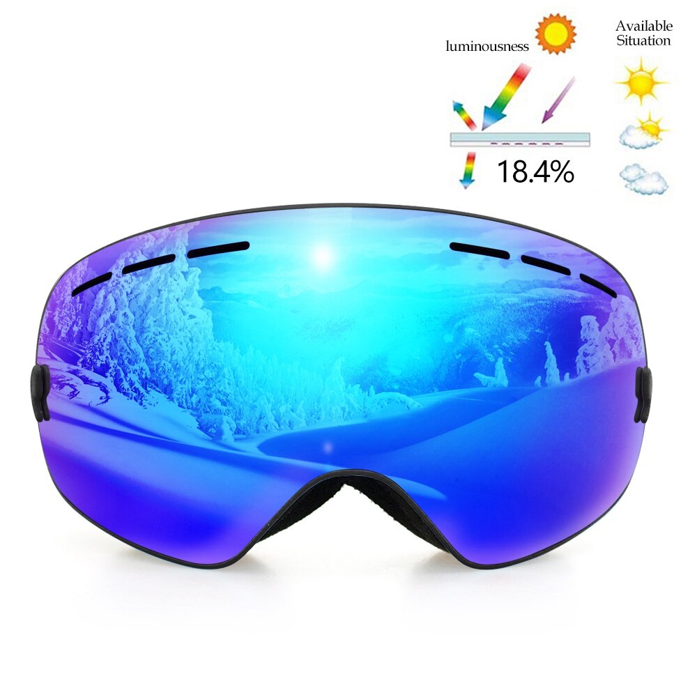 COPOZZ Brand Skiing Goggles Men Women Snowboard Goggles Glasses for Skiing UV400 Protection Snow Ski Glasses Anti-fog Ski Mask - KiwisLove